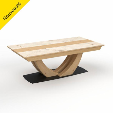 Table rectangle en 220 X110 Plateau céramique MINERALE Girardeau