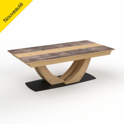 Table rectangle en 220 X110 Plateau céramique MINERALE